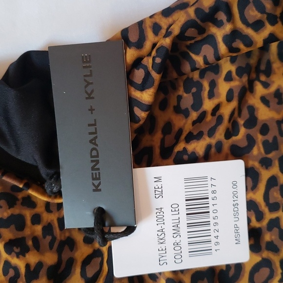 Kendall & Kylie, NWT,  Leopard Print Bathing Suit - Picture 2 of 6